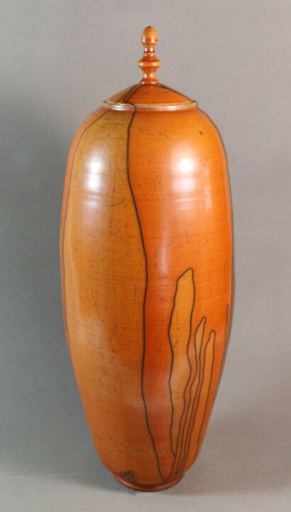 Sculpture titled "Vase 17" by Iñaki San, Original Artwork, Ceramics