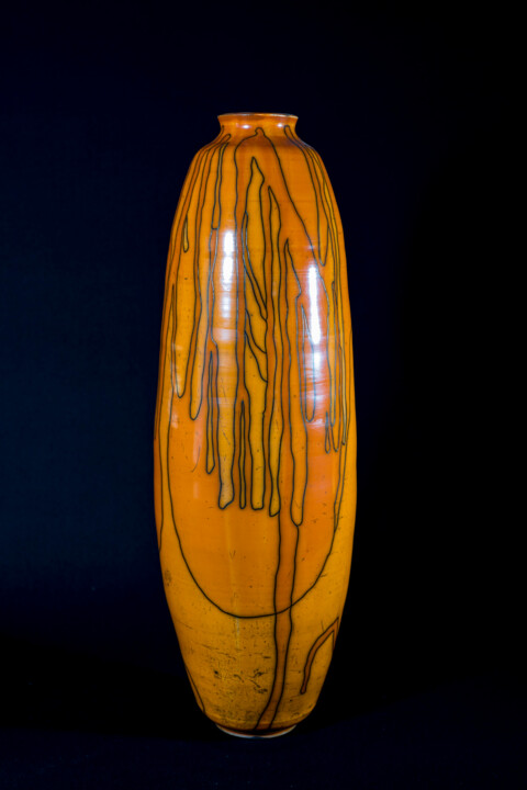 Escultura titulada "Vase 30" por Iñaki San, Obra de arte original, Arcilla