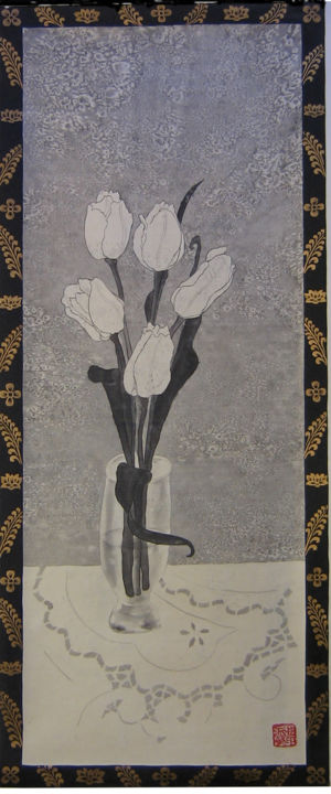 Malerei mit dem Titel "tulips.jpg" von Inara Cedrins, Original-Kunstwerk