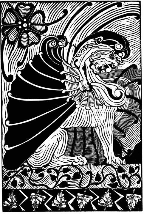 Desenho intitulada "Griffin" por Inara Cedrins, Obras de arte originais
