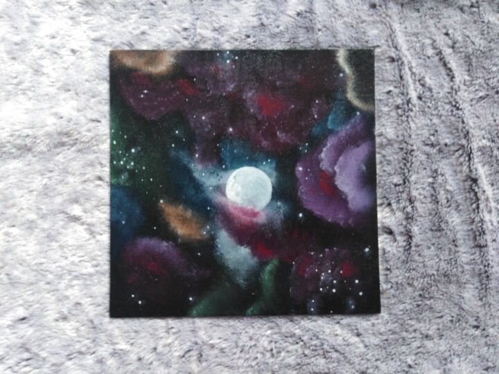 Malerei mit dem Titel ""Galaxie"" von Indi'Go, Original-Kunstwerk, Acryl