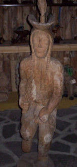 Sculpture titled "Fancy Dancer" by Indiancarver, Original Artwork, Wood