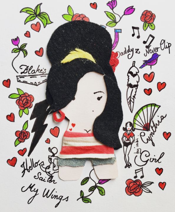 Artcraft titled "mini Amy" by Inès Dauxerre, Original Artwork