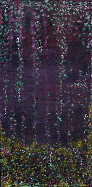 Painting titled "Rideau" by Agnès, Original Artwork, Acrylic