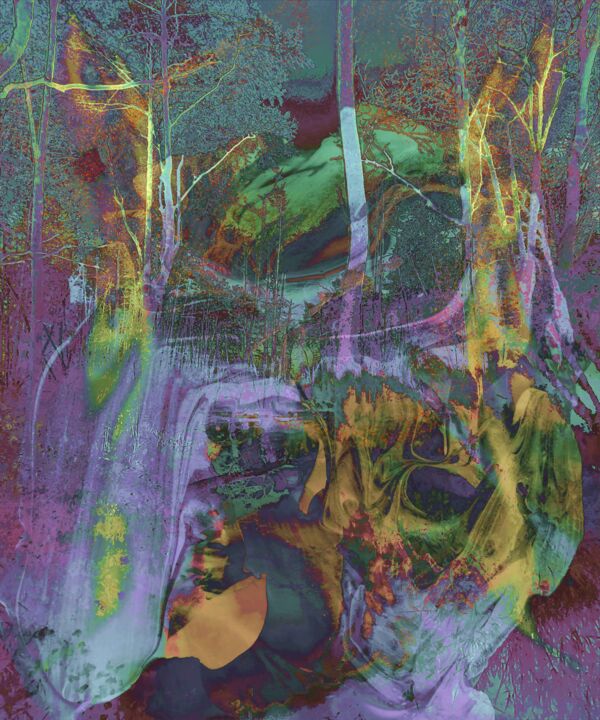 Digital Arts titled "Spirits over the wa…" by Infinitelightsight, Original Artwork, Digital Painting