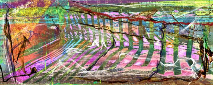 Arte digitale intitolato "Morning at the balt…" da Infinitelightsight, Opera d'arte originale, Pittura digitale