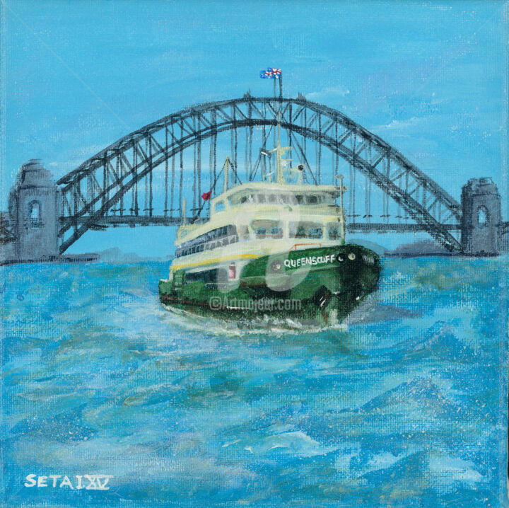绘画 标题为“Sydney ferry” 由Infinity, 原创艺术品, 丙烯