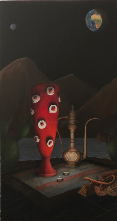 Картина под названием "Got home late last…" - Robert Van Den Herik, Подлинное произведение искусства, Масло