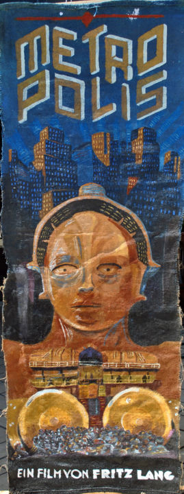 Pittura intitolato "Metropolis" da Gianluca Resi, Opera d'arte originale,