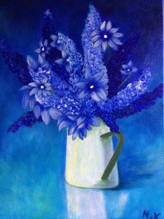 Painting titled "589d513b-flowers22c…" by Micheline Kuijer-Goethals, Original Artwork, Acrylic