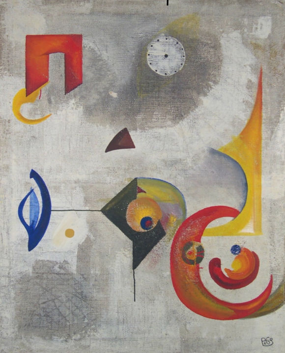 Pintura titulada "Es la hora.jpeg" por Begope, Obra de arte original