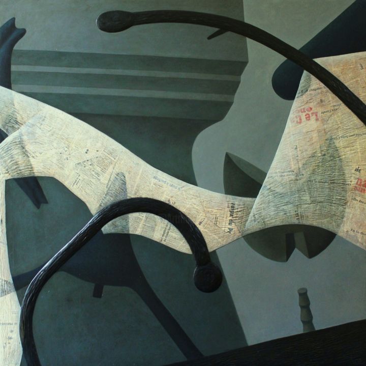 Peinture intitulée "Fragment N°12" par Roman Proniaev, Œuvre d'art originale, Huile