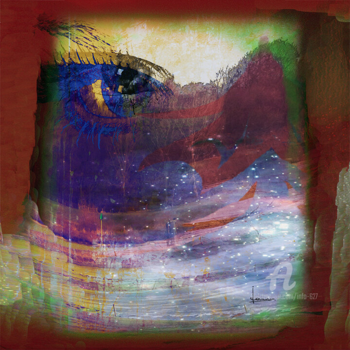 Цифровое искусство под названием "One Eye" - Johan Van Dreven (jovadre), Подлинное произведение искусства, Манипулированная…