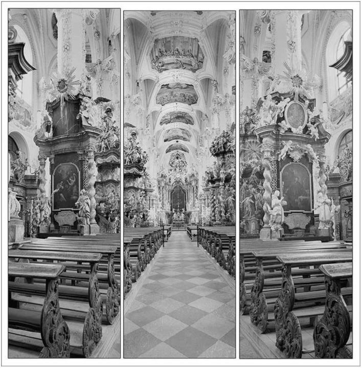 Fotografie mit dem Titel "CHURCH#2 TRIPTYCH" von Stefan Neubauer, Original-Kunstwerk, Analog Fotografie