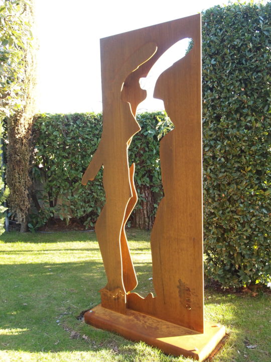Sculpture intitulée "p2111055.jpg la fuga" par Marzio Cialdi, Œuvre d'art originale
