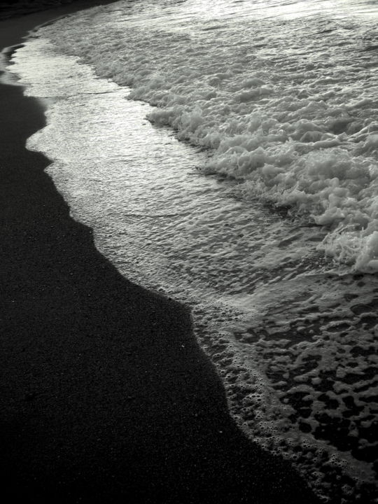 Photography titled "Black & White Sea II" by Eleni Fragou, Original Artwork, Digital Photography
