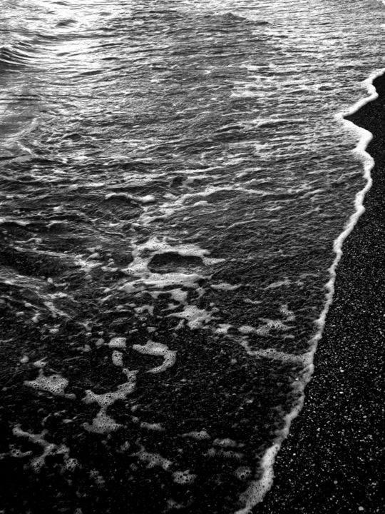 Photography titled "Black & White Sea I…" by Eleni Fragou, Original Artwork, Digital Photography