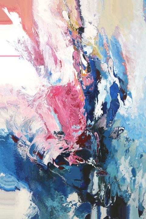Peinture intitulée "Abstract Painting,…" par Christovart, Œuvre d'art originale, Acrylique