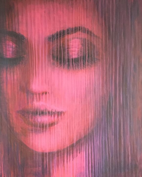 Картина под названием "Фиолетовый" - Inga Kniazieva, Подлинное произведение искусства, Акрил