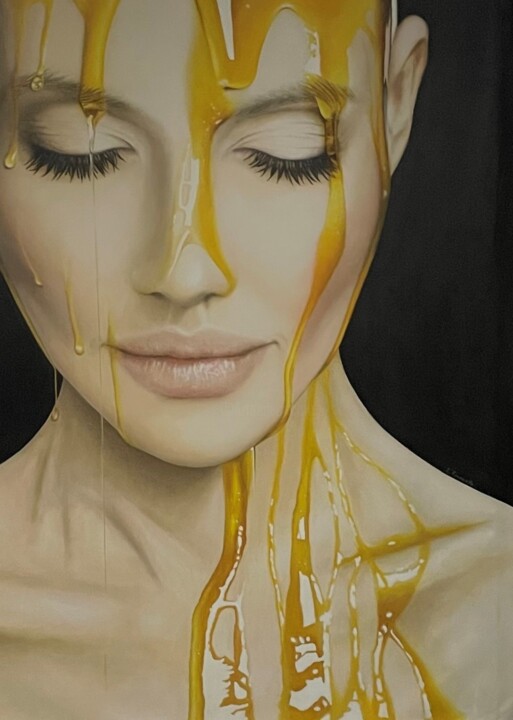 绘画 标题为“Honey” 由Inga Kniazieva, 原创艺术品, 油