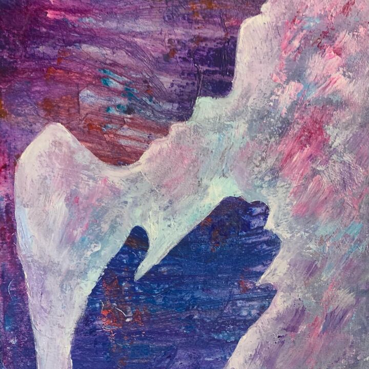 Картина под названием "The Prayer" - Inga Savina, Подлинное произведение искусства, Акрил Установлен на Деревянная рама для…