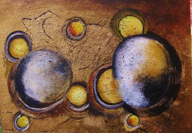 Malarstwo zatytułowany „Planet” autorstwa Ingemalt, Oryginalna praca