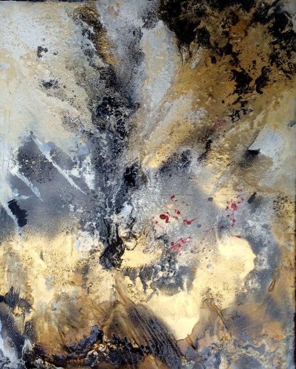 Malerei mit dem Titel "Herbstgefühle" von Ingemalt, Original-Kunstwerk, Acryl