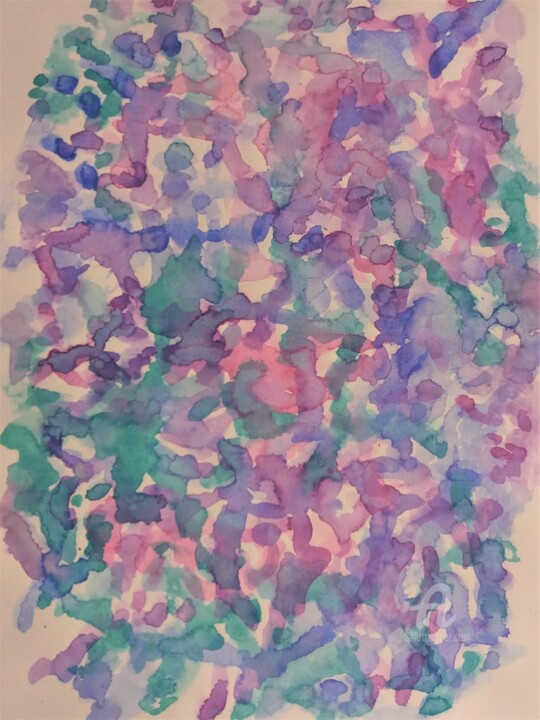 Painting titled "smaragd.jpg" by Ingela Wallgren Lindgren, Original Artwork, Watercolor