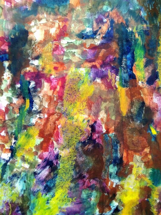 Картина под названием "Sunshine" - Ingela Wallgren Lindgren, Подлинное произведение искусства, Темпера