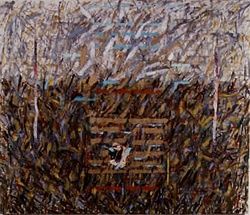 Peinture intitulée "Homage à Majakovskij" par Inger Eriksson, Œuvre d'art originale