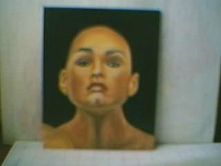 Pintura titulada "retrato" por Amira Rey, Obra de arte original, Oleo