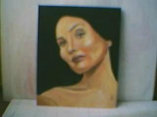 Pintura titulada "retrato 2" por Amira Rey, Obra de arte original, Oleo