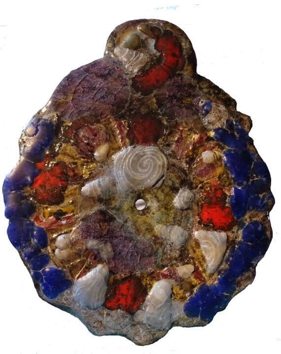 Sculpture intitulée "Rêveries et coquill…" par Ingrid Johann, Œuvre d'art originale, Céramique