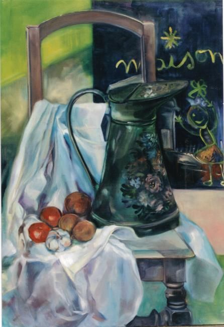 Peinture intitulée "Dans la maison" par Ingrid Johann, Œuvre d'art originale