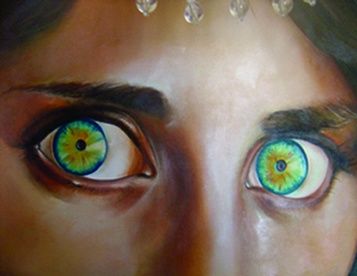 Peinture intitulée "L' AFGHANE" par Gridiroise, Œuvre d'art originale,