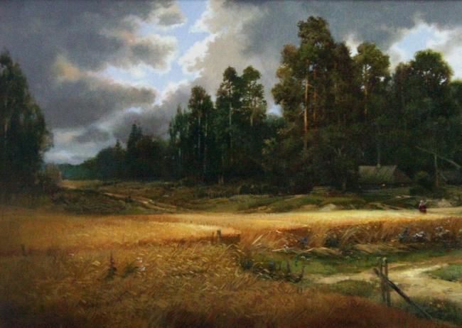 绘画 标题为“after rain (detail)” 由Igor Konstantinov (I.GORE), 原创艺术品, 油