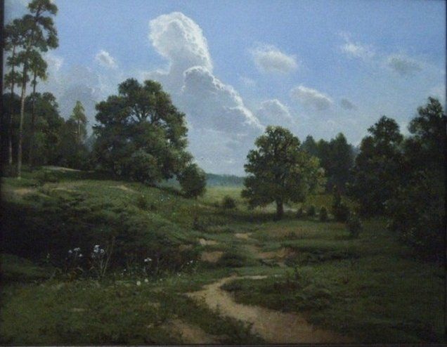 Painting titled "summer day" by Igor Konstantinov (I.GORE), Original Art, Oil