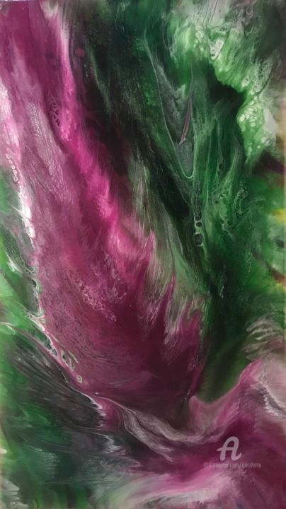 Painting titled "Growth" by Inka2arte, Original Artwork, Acrylic