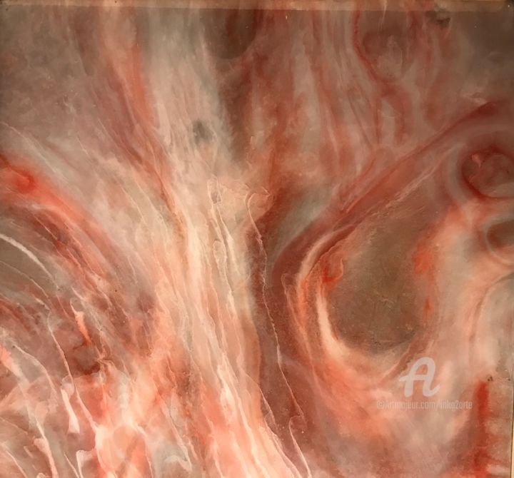 Pittura intitolato "Carrot marble" da Inka2arte, Opera d'arte originale, Acrilico