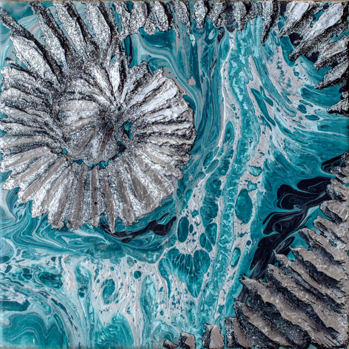 Картина под названием "Eyes of the Sea #4" - Inna Granat, Подлинное произведение искусства, Акрил
