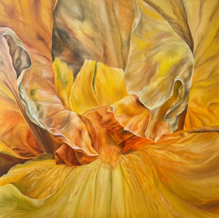 Painting titled "Yellow Dream II" by Inna Sumina, Original Artwork, Oil