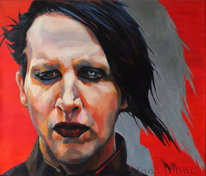 Триптих Marilyn Manson, Картина - Inna Volvak | Artmajeur