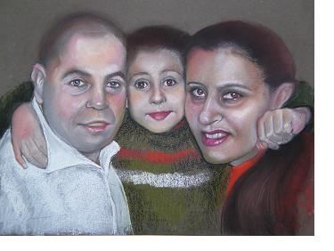 Drawing titled "family" by Inka, Original Artwork