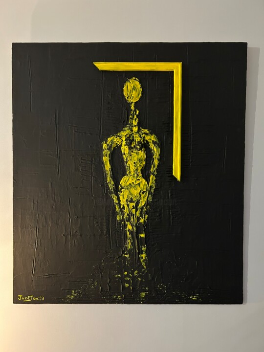 Peinture intitulée "L’inconnue" par David Josset, Œuvre d'art originale, Acrylique