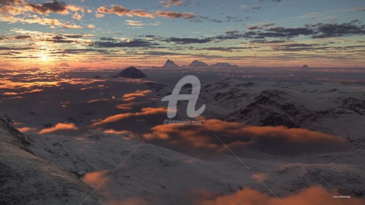 "Sunset" başlıklı Dijital Sanat Юрий Ольховский tarafından, Orijinal sanat, 3D modelleme