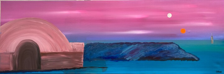 Painting,  15.8x47.2 in 