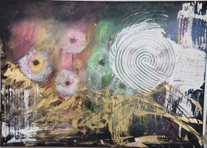 Malerei mit dem Titel ""Träume"" von Ioana Carmen Ruja, Original-Kunstwerk, Acryl