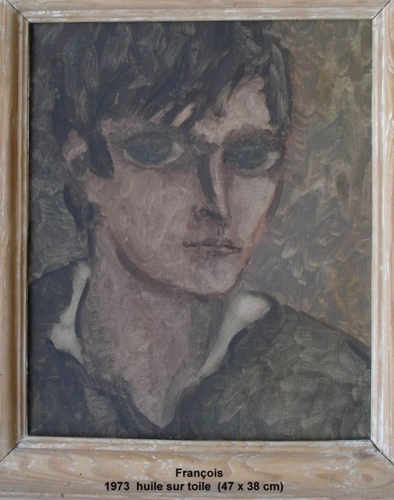 Painting titled "François" by Ioana, Original Artwork, Oil