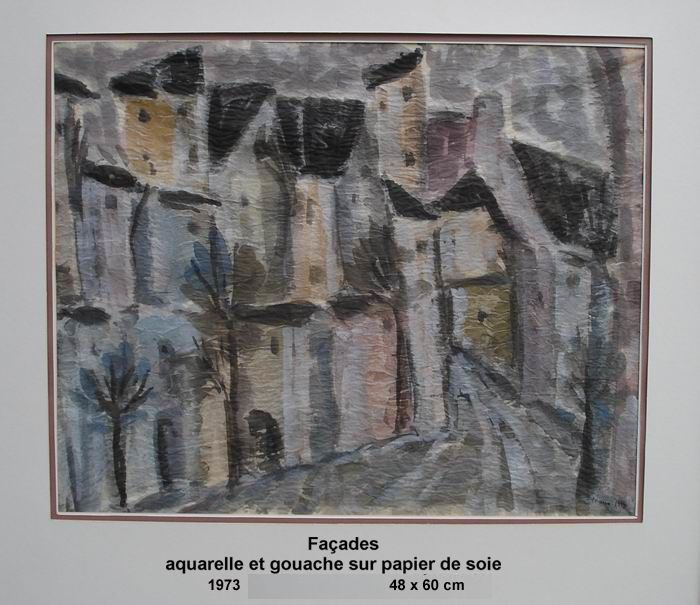 Painting titled "Façades" by Ioana, Original Artwork, Oil