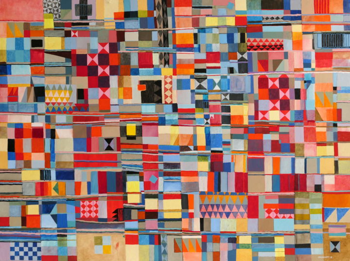 Peinture intitulée "Dix ans plus tard" par Jérémie Iordanoff, Œuvre d'art originale, Huile